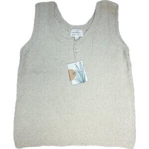 By The River Cozy Life Knit Tank Sweater Vest Women’s Size L NWT Soft Casual